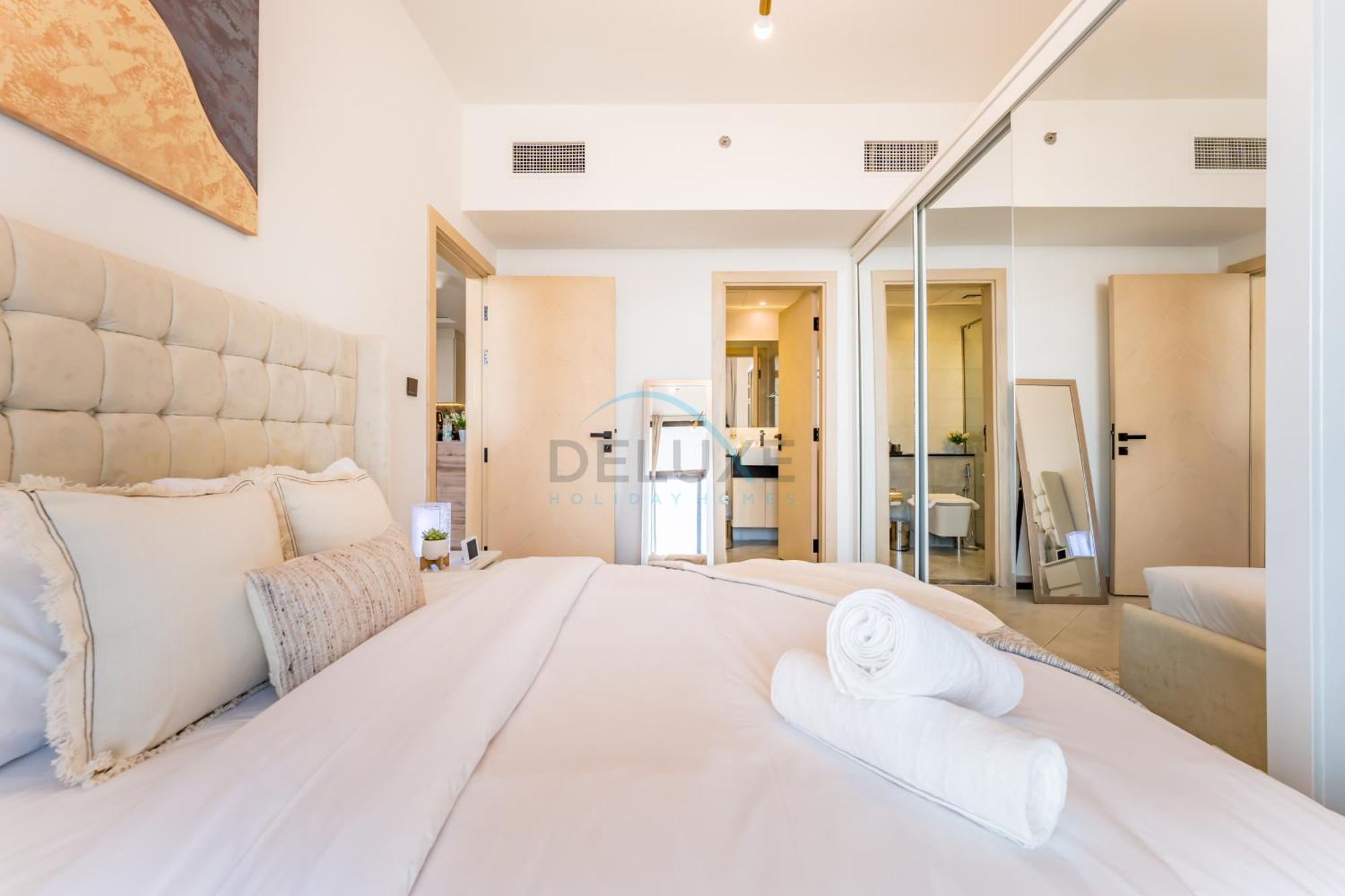 Community View 1br With Balcony Near Downtown Dubai, Binghatti Avenue, Al Jaddaf By Deluxe Homes Apartment *